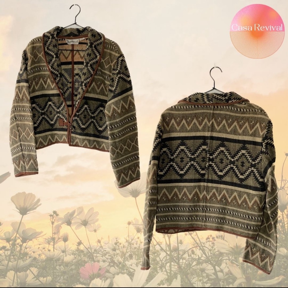 Vintage Flashback Cropped Jacket